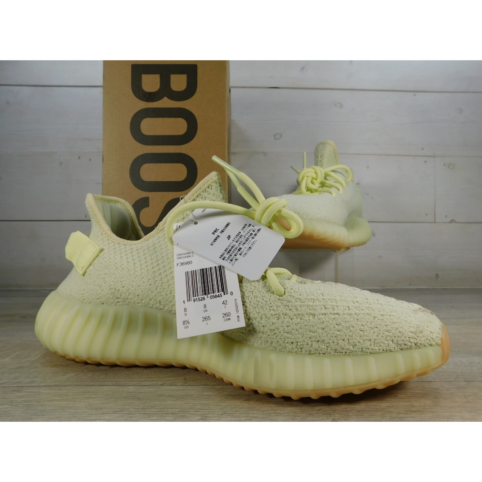 Adidas Yeezy Boost 350 V2 Butter Yellow Men's Sneakers Shoes F36980 Mens 8.5